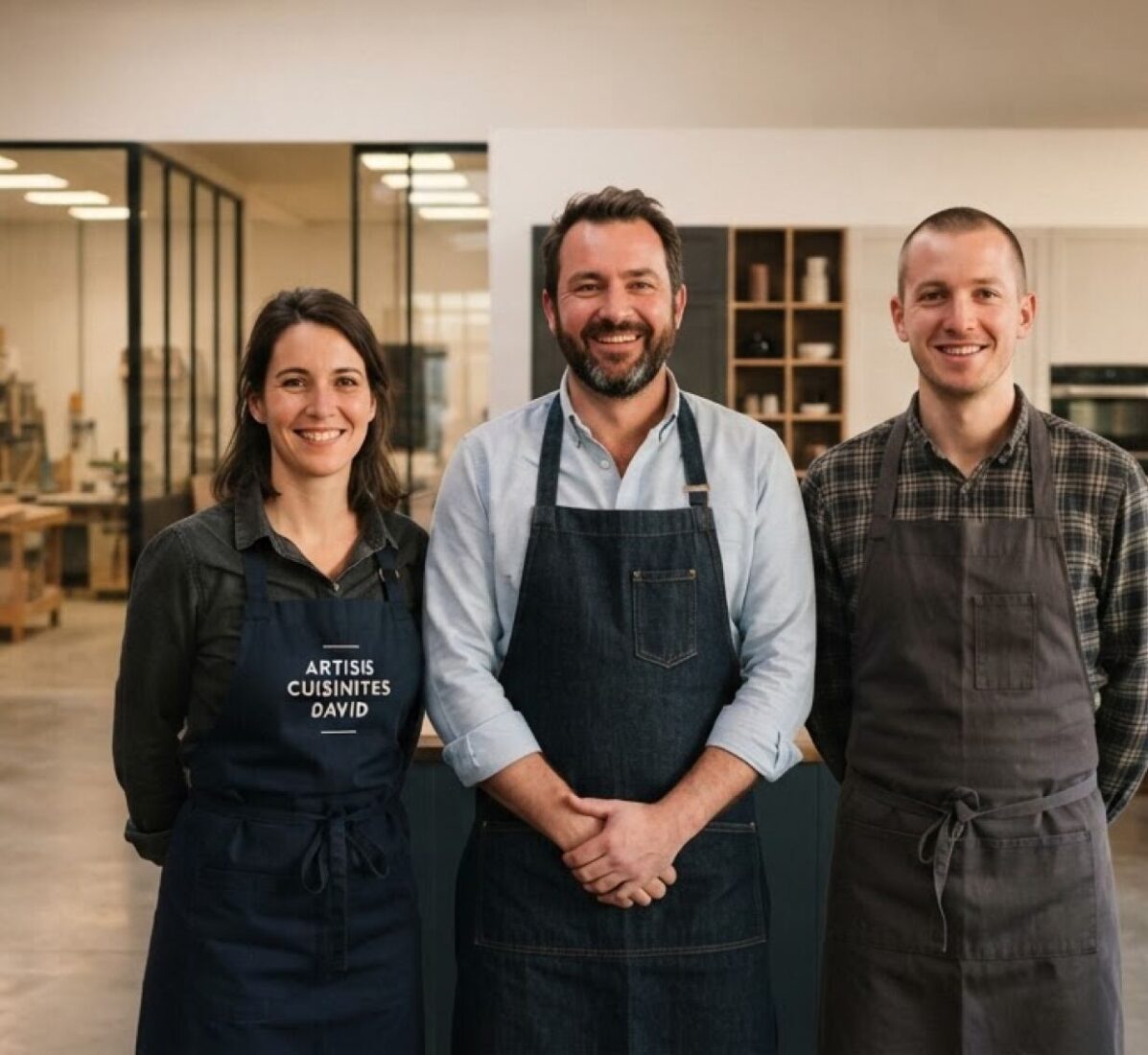L'équipe et le showroom